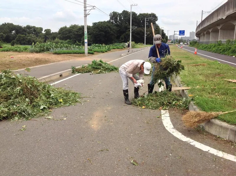 通学道路の草刈りの写真 5