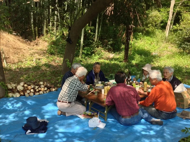竹山での宴