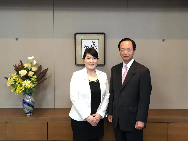 孔佩群（コウ　ハイグン）さん議長訪問の写真 3