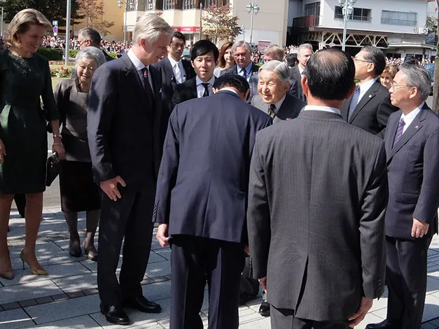 ベルギー国国王陛下及び王妃陛下が天皇皇后両陛下のご案内のもと結城市への写真 2