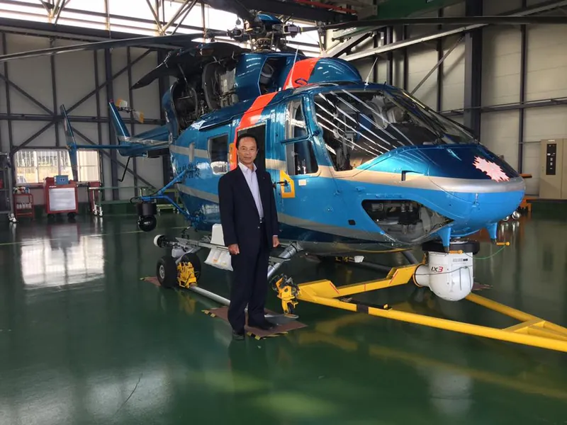 茨城県警察航空隊の視察の写真 1