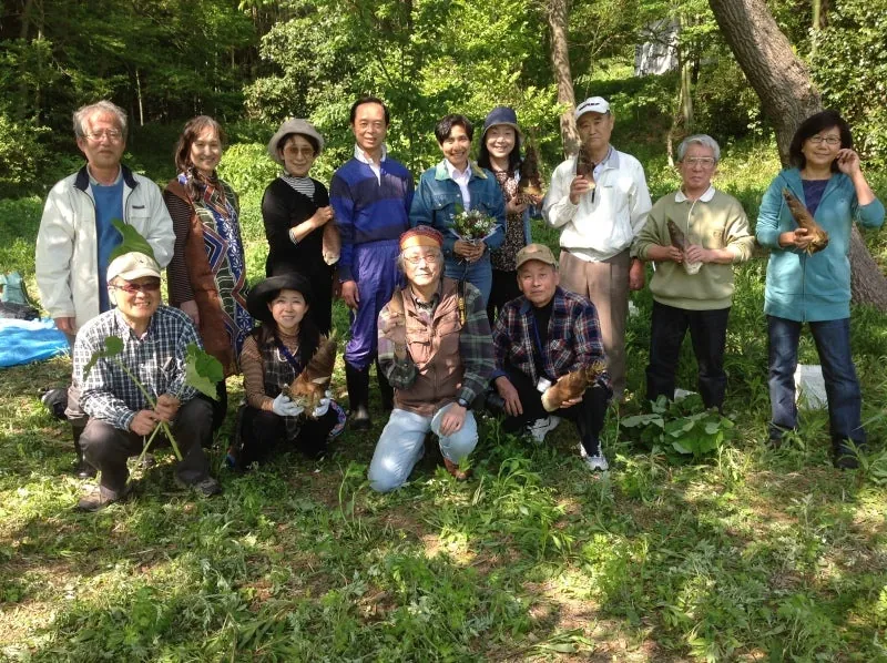 タケノコ堀は皆さん上手でした