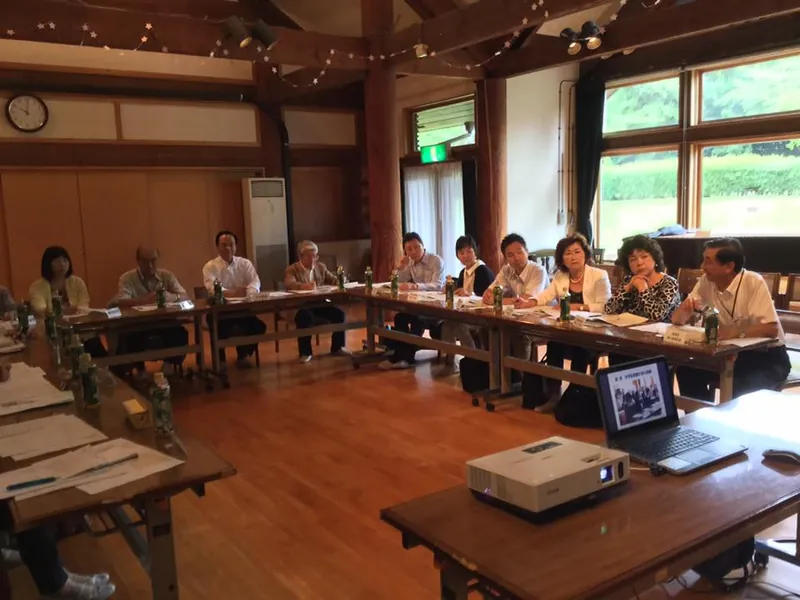 阿見町国際交流協会と意見交換会の写真 1