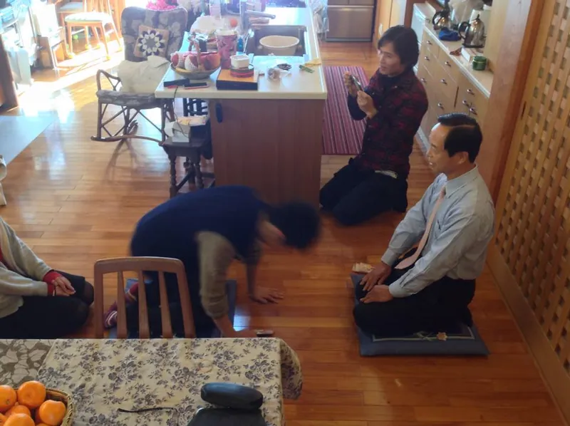 恒例のお年玉風景の写真 3