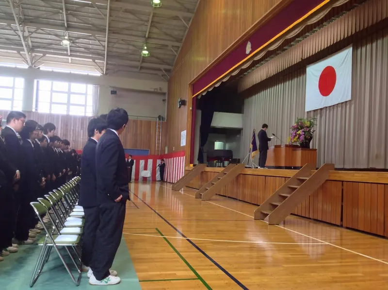 卒業証書授与式の写真 1