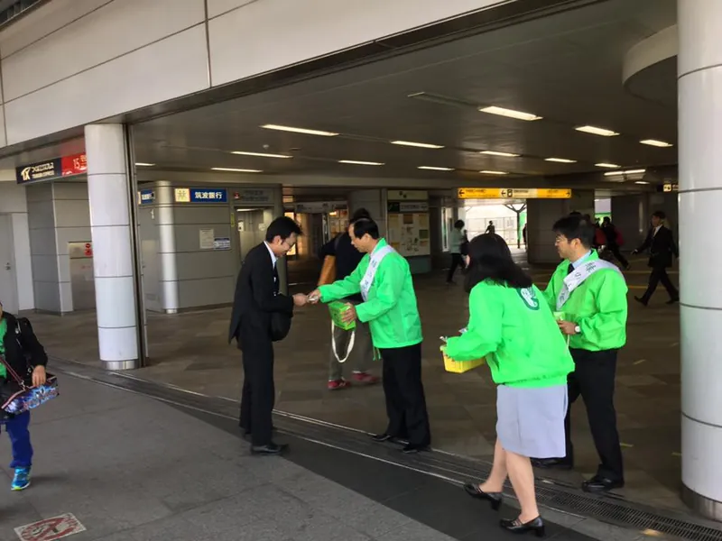 熊本地震の募金活動の写真 2