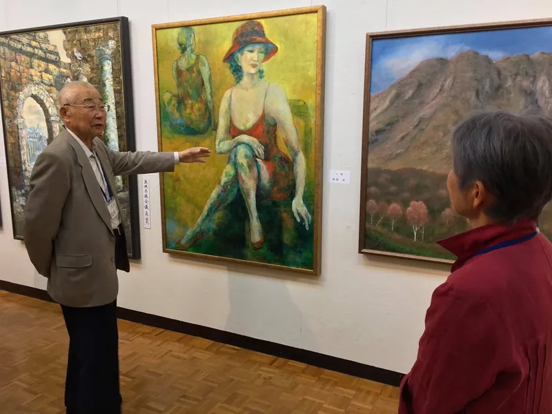 二科会理事長の田中良先生にお目にかかりましたの写真 1