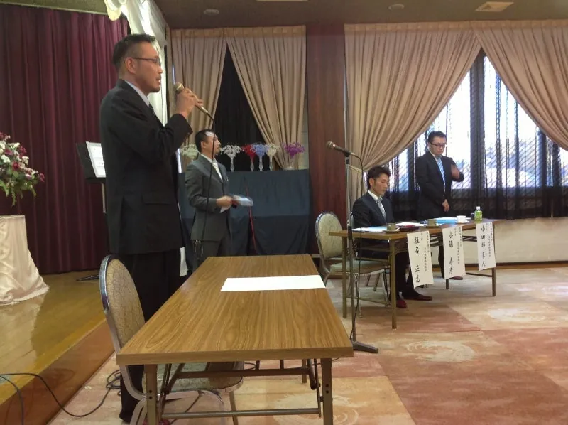 椎名青年部会長の最後の挨拶