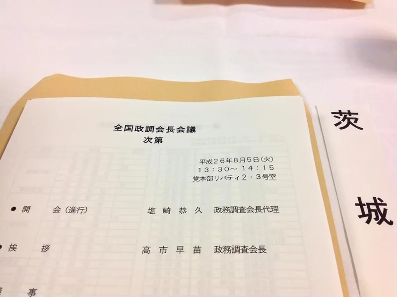 全国政調会長会議に参加の写真 3