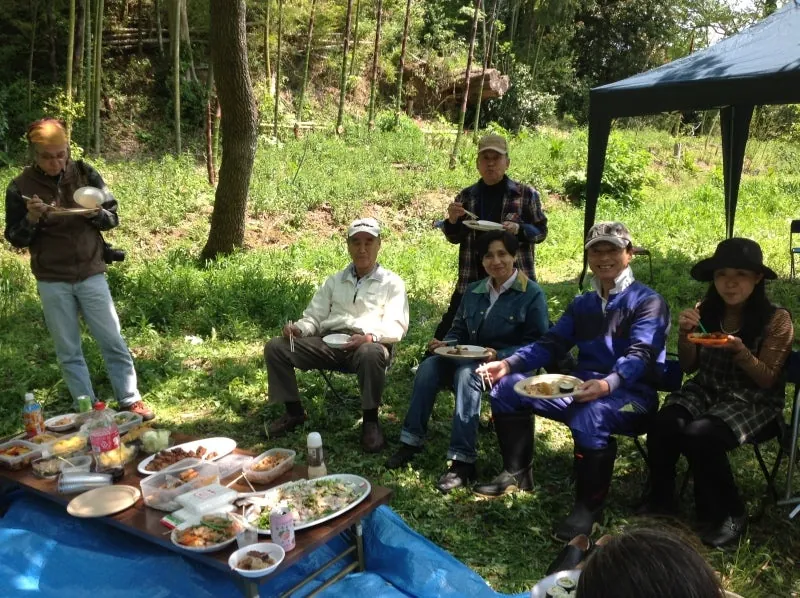 タケノコご飯に舌鼓