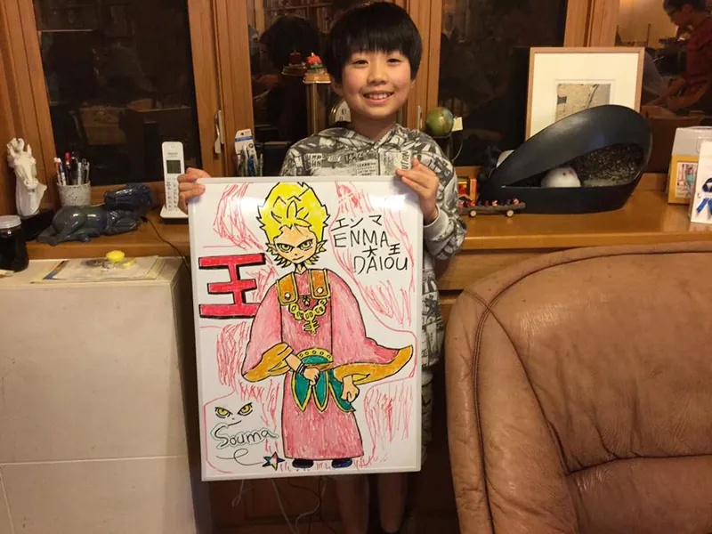 孫二人の誕生祝いの写真 2