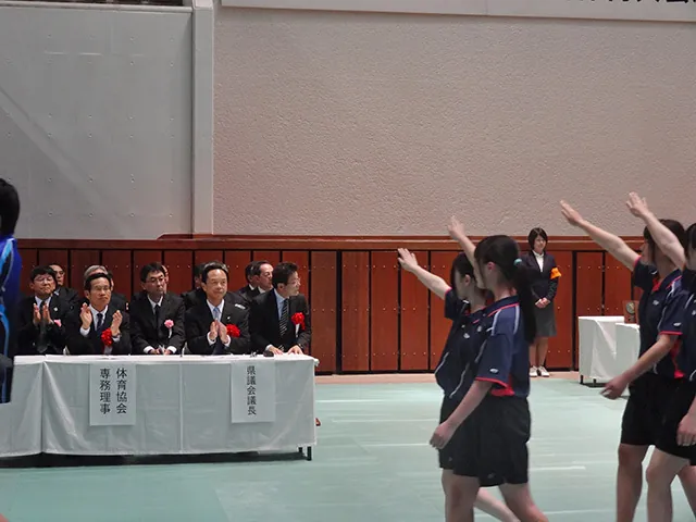 茨城県高等学校総合体育大会総合開会式の写真 2