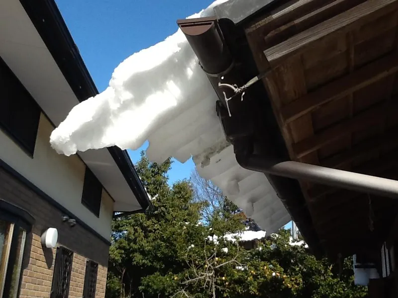 落雪に注意の写真 2