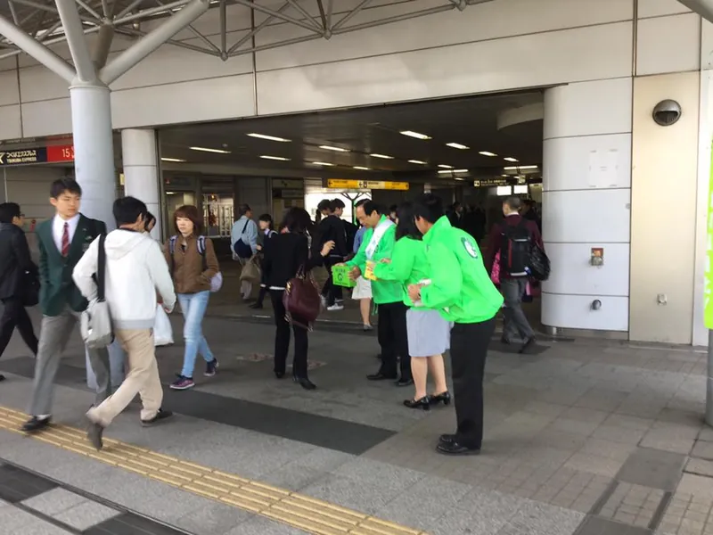 熊本地震の募金活動の写真 1