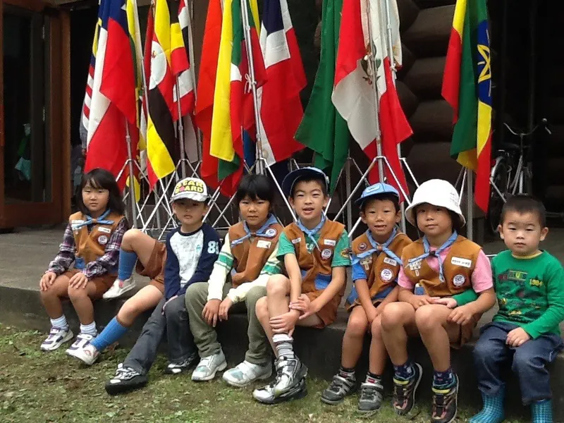 国旗で迎えるWelcomの写真 6