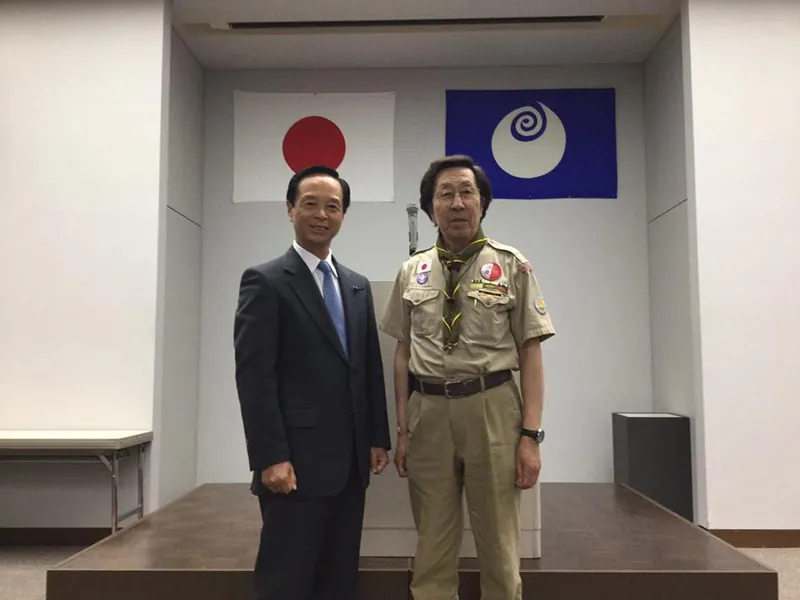 ボーイスカウト振興茨城議員連盟の会長を拝命の写真 1
