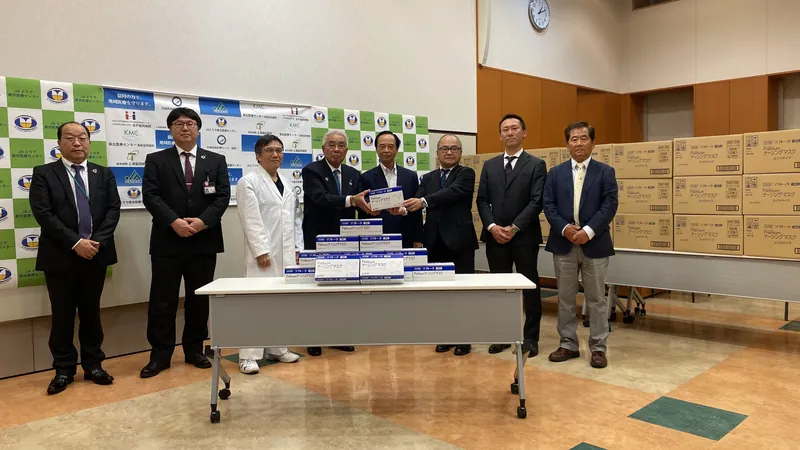 マスク33万枚を寄贈の写真 1