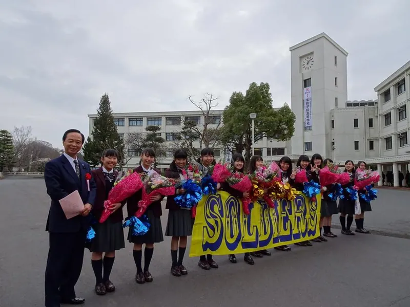 常総学院の卒業式の写真 2
