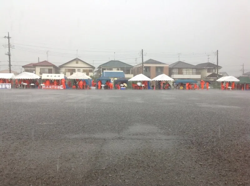 篠突く雨
