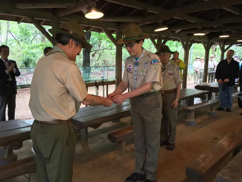最高位の「富士章」授与式の写真 2