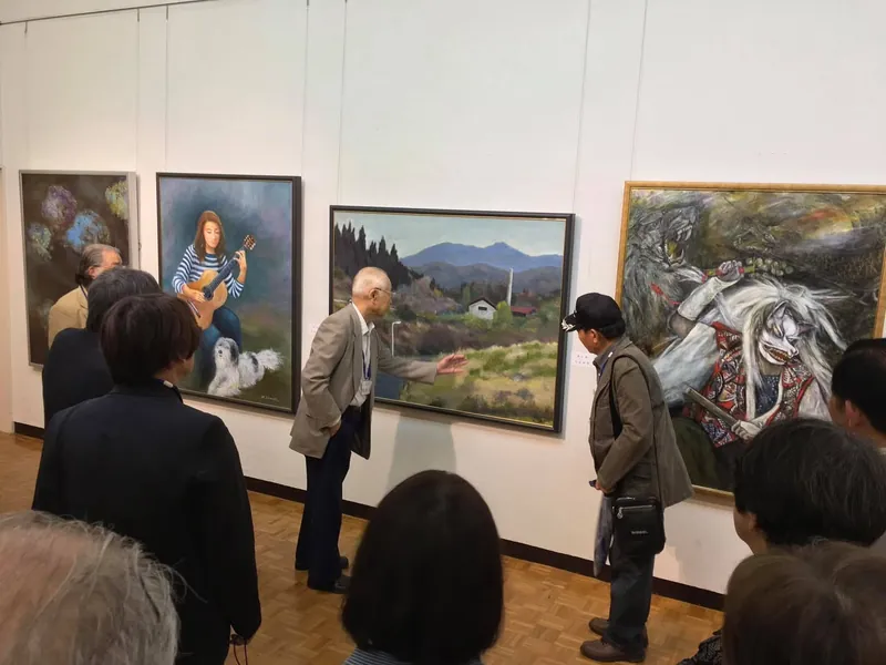 二科会理事長の田中良先生にお目にかかりましたの写真 2