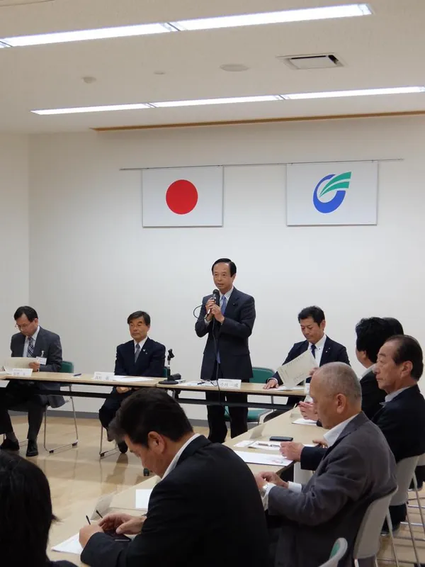 常総市坂手地区の徘徊犬問題に係る対策会議の写真 1