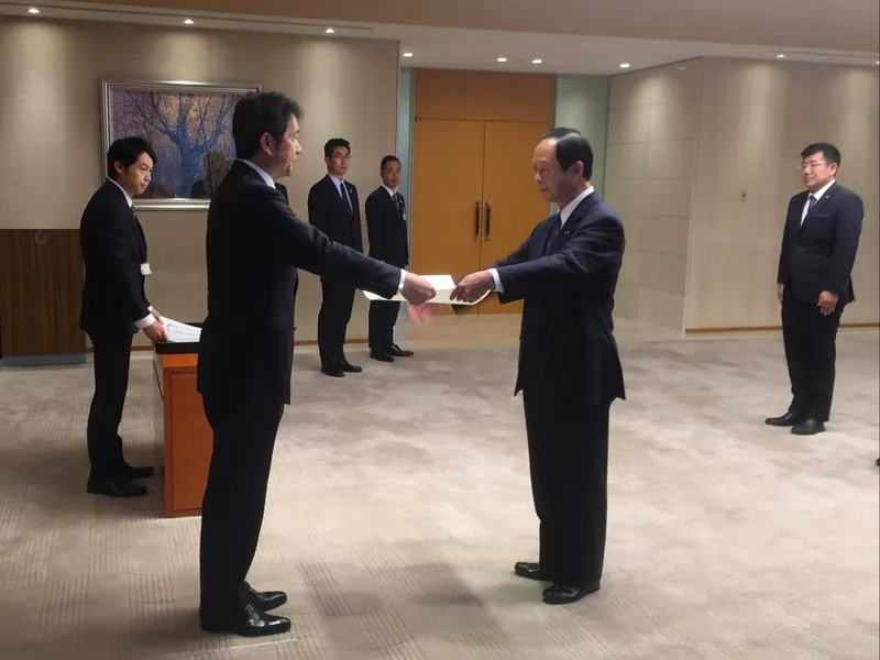 知事から感謝状をいただきましたの写真 1