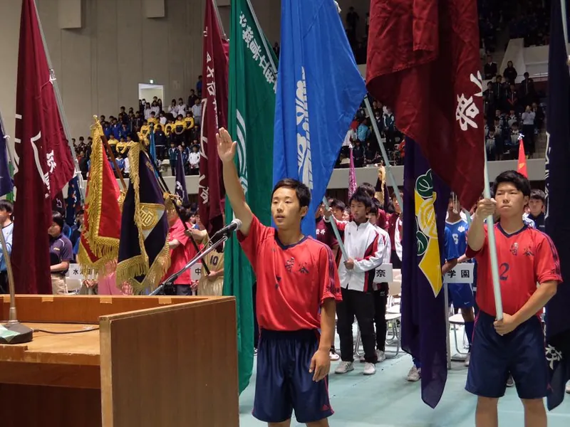 茨城県高校総体開会式の写真 3