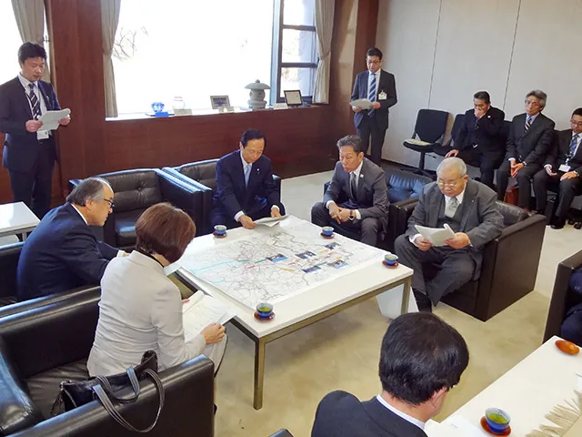 国道125号整備促進期成同盟会から要望の写真 2