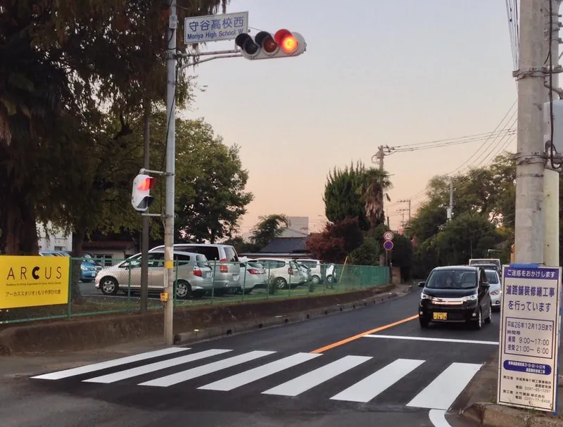 市内各地で県道の改修工事が行われていますの写真 2