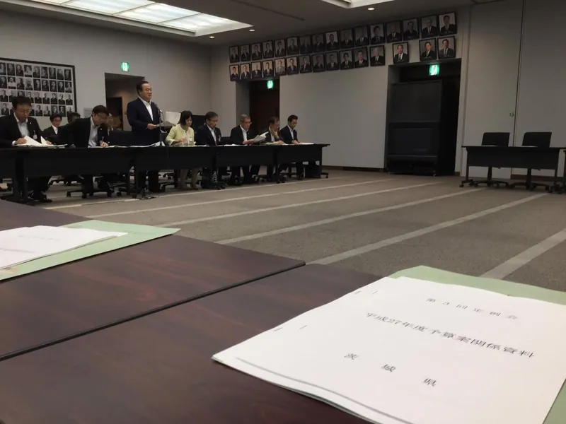 九月議会の内示会が行われるの写真 1
