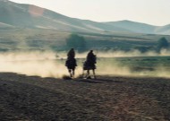 キルギス共和国 騎馬レースに向けての練習風景
